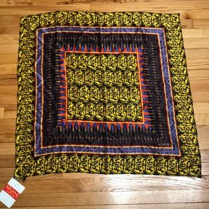 NWT Rush Limbaugh Silk Multicolor scarf versatile multi Hair accessories